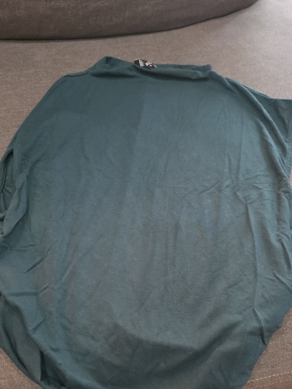 Women's Long Sleeve Crew Blouse - Deep Teal Green